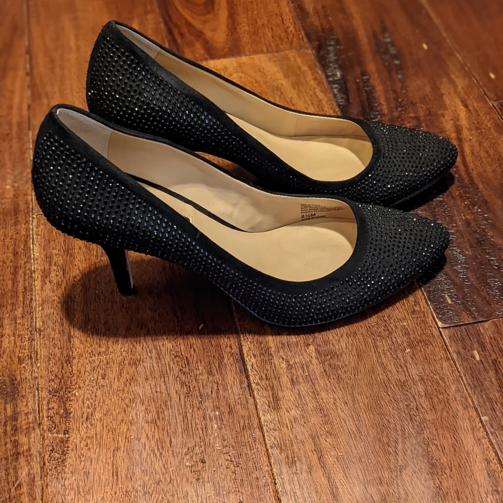 Brand new INC black shimmer heels